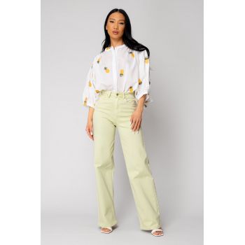 Camasa cu broderie motiv ananas 16323