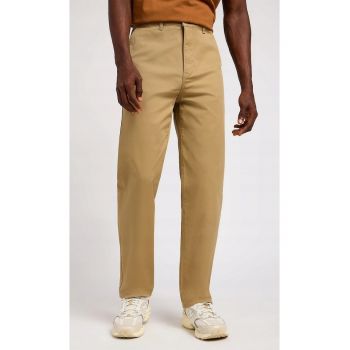 Pantaloni barbati -  bumbac/elastan - maro -