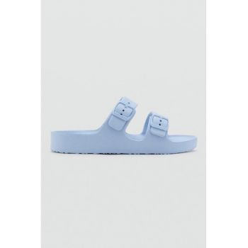 Pantofi slide in cu barete cu catarama