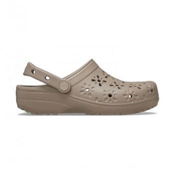 Papuci Crocs Classic Floral Cut Out Clog