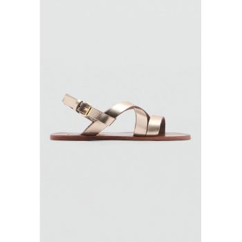 Sandale din piele cu barete multiple