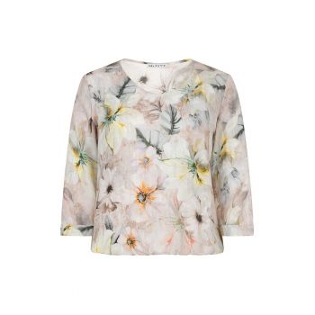 Bluza din lyocell - cu imprimeu floral - 3XL