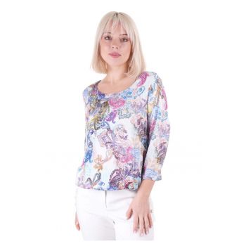 Bluza din viscoza cu imprimeu Paisley