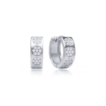 Cercei din argint 925 decorati cu zirconia