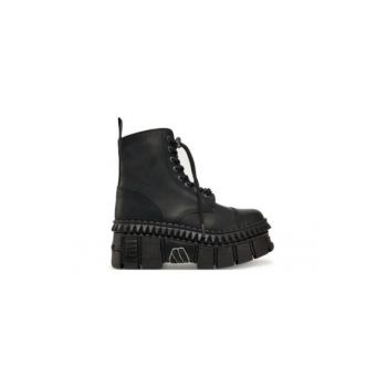 Ghete barbati  piele naturala - negru - 39