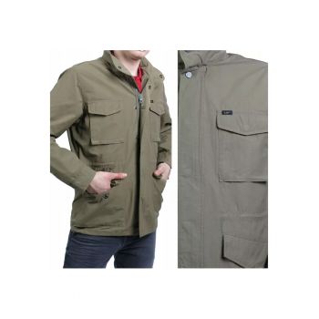 Jacheta De Tranzitie -  Field Jacket - M INTL - Verde - Croi Regular Fit - Inchidere Fermoar - Compozitie Material 50% Bumbac - 50% Poliester - Numar De Buzunare 4