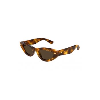 Ochelari de soare cat-eye cu aspect tortoise