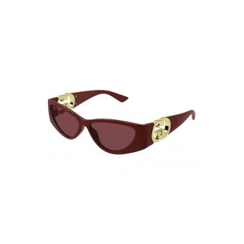 Ochelari de soare cat-eye cu logo lateral