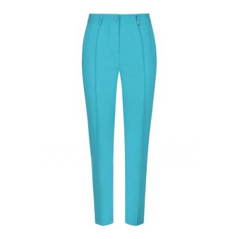 Pantaloni cu croiala conica din amestec de bumbac