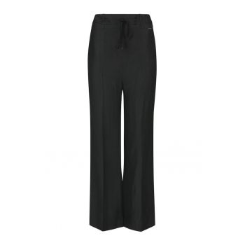 Pantaloni din amestec de in cu buzunare laterale