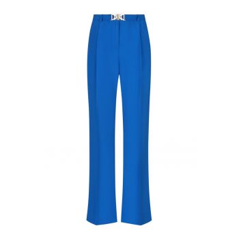 Pantaloni drepti cu talie inalta