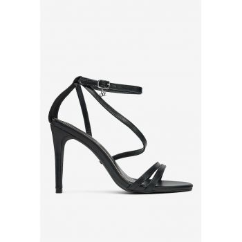 Sandale cu toc  Sintetic - Negru -