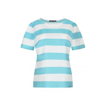 Tricou cu dungi din amestec de in
