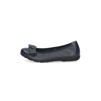 Balerini de piele cu funda