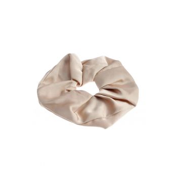 Elastic bej de par cu aspect satinat