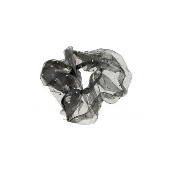 Elastic de par negru cu strasuri aplicate