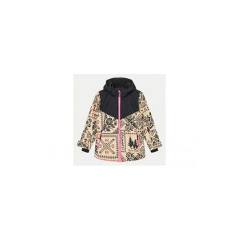 Geaca ski fete -  304208874 - Poliester reciclat - 140 CM - Bej