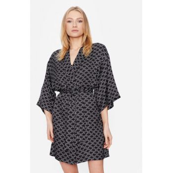 Halat dama -  301057369 - Viscoza - Negru