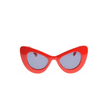 Ochelari de soare rosii cat-eye