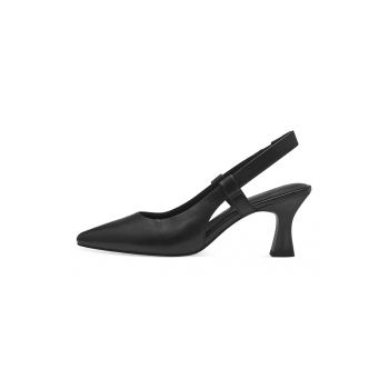 Pantofi slingback din piele ecologica