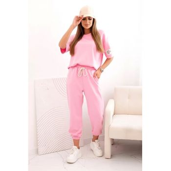 Set de bluza cu maneci scurte si pantaloni -