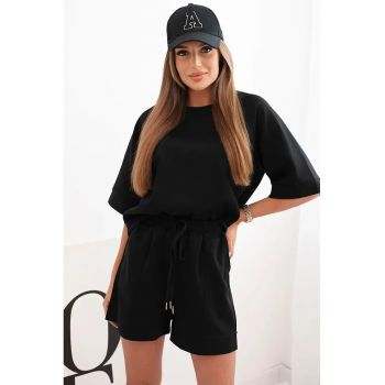Set de bluza cu maneci scurte si pantaloni scurti -