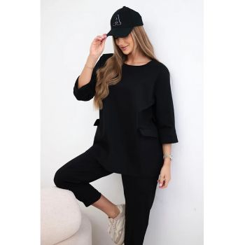 Set de hanorac si pantaloni cu buzunare -