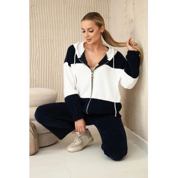 Set de imbracaminte sport cu model colorblock -