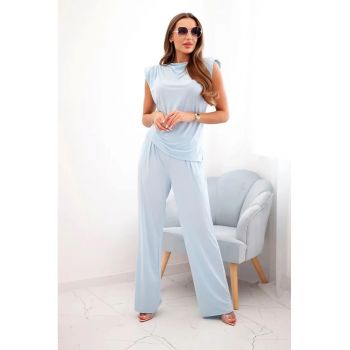 Set de tricou cu maneci foarte scurte si pantaloni -