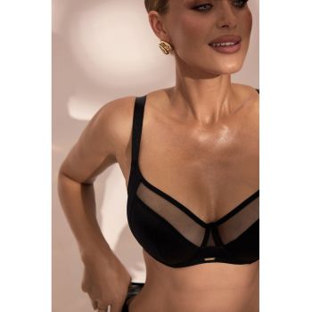 Sutien cu efect de micsorare si segmente semi-transparente Carmen