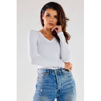 Bluza slim fit cu maneci lungi -
