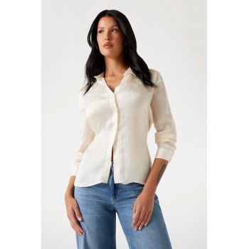 Camasa slim fit cu monograma ieftina