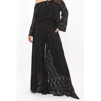 Pantaloni dama  bumbac - one size - negru