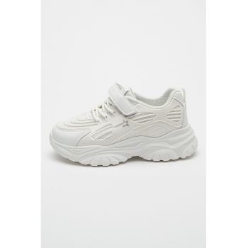 Pantofi sport cu velcro si talpa masiva