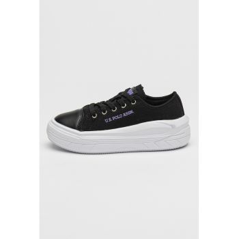 Pantofi sport din material textil cu logo