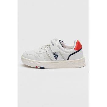 Pantofi sport din piele ecologica cu velcro