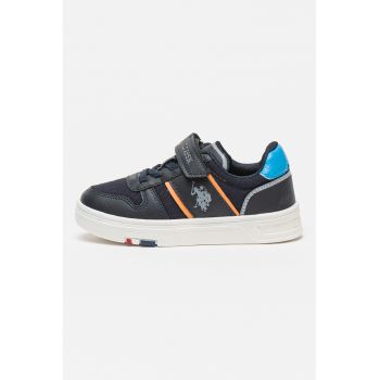 Pantofi sport din piele ecologica cu velcro