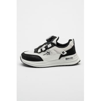 Pantofi sport wedge de plasa si piele ecologica