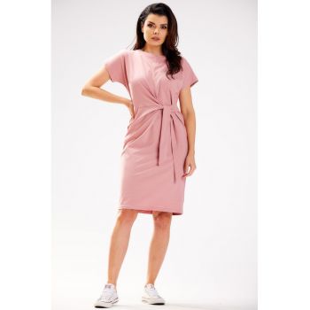 Rochie casual din bumbac cu prindere frontală