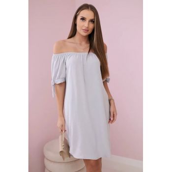 Rochie cu maneci cu snur -