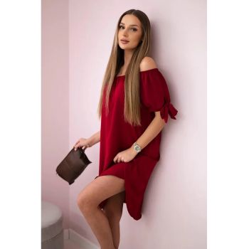 Rochie cu maneci cu snur -