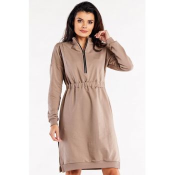 Rochie-hanorac din bumbac cu design modern