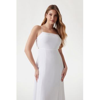 Rochie lunga cu croiala in A ieftina