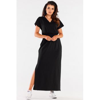 Rochie maxi cu maneci scurte