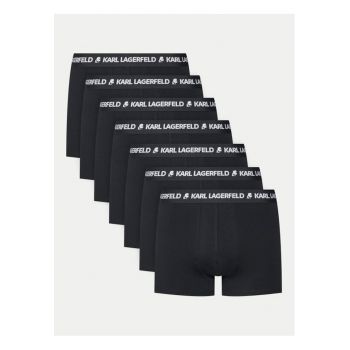 Set 7 boxeri barbati -  304614583 - Bumbac - Negru