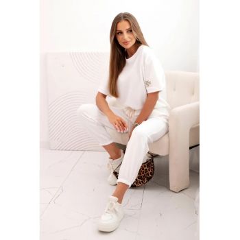 Set de bluza cu maneci scurte si pantaloni -