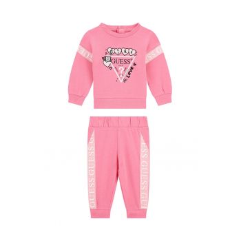 Set de bluza de trening cu imprimeu logo si pantaloni de trening