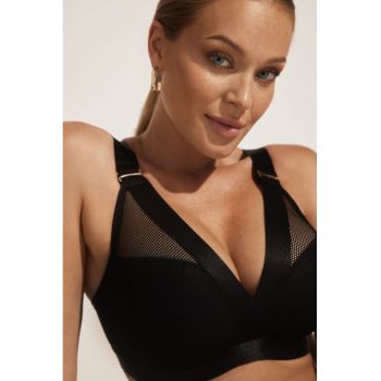 Sutien fara armatura Lara cu segmente din plasa