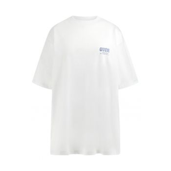 Tricou cu imprimeu si maneci cazute ieftin