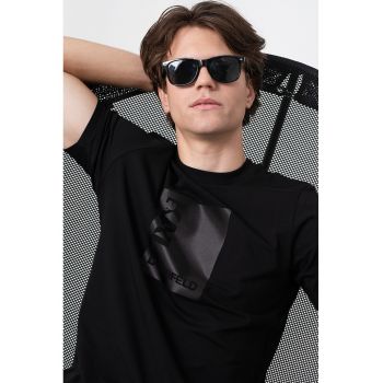 Tricou din amestec de bumbac cu imprimeu logo